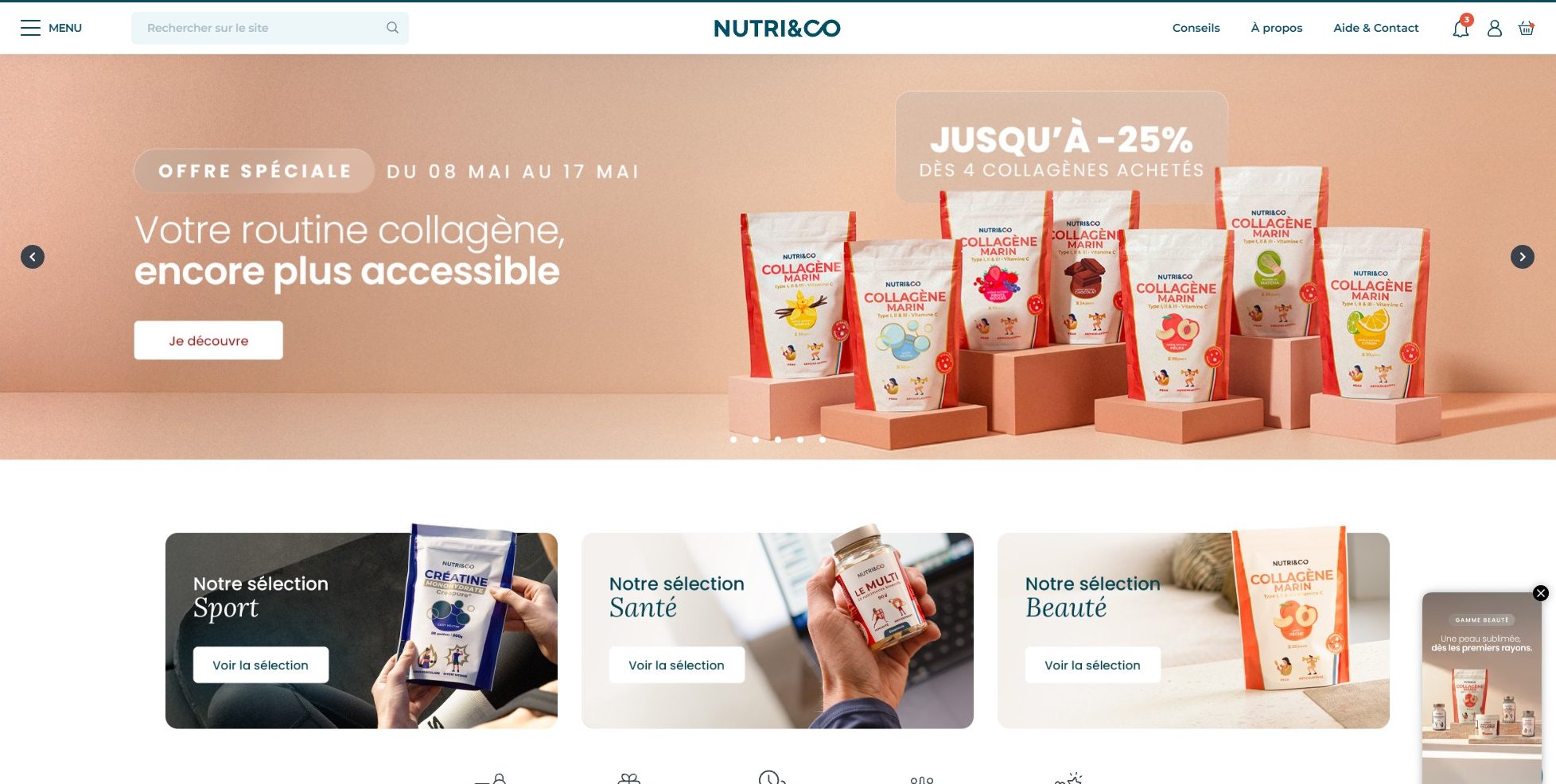 site web nutri and co