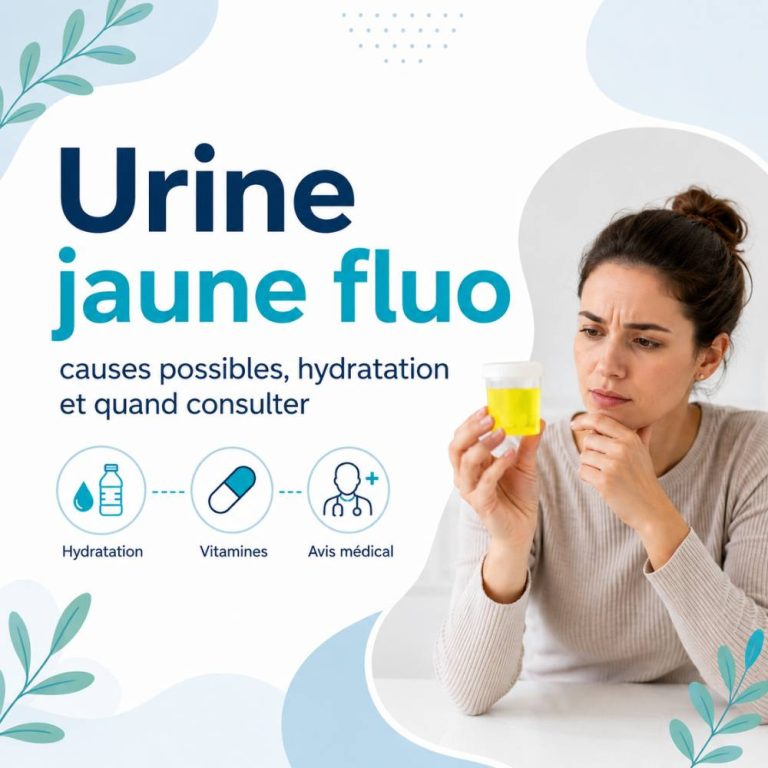 urine jaune fluo