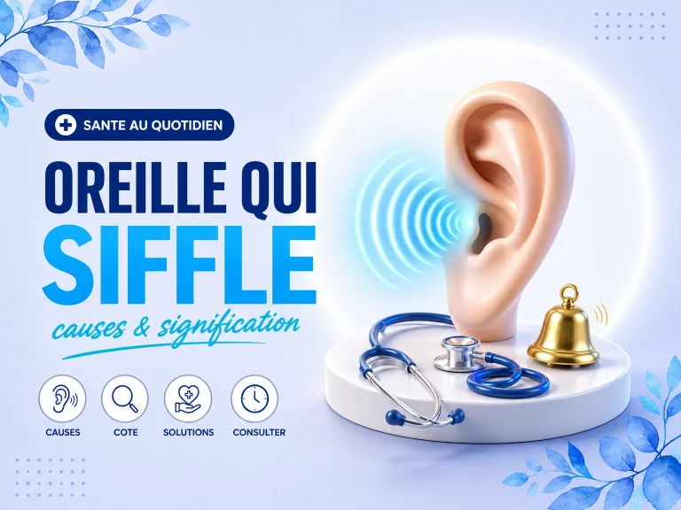 Oreille qui siffle : causes et signification