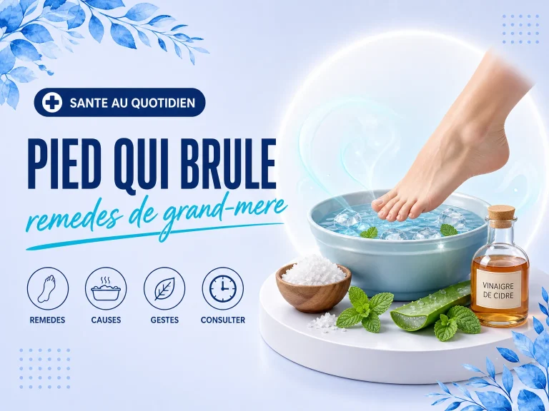Remède de grand-mère pour soulager un pied qui brûle