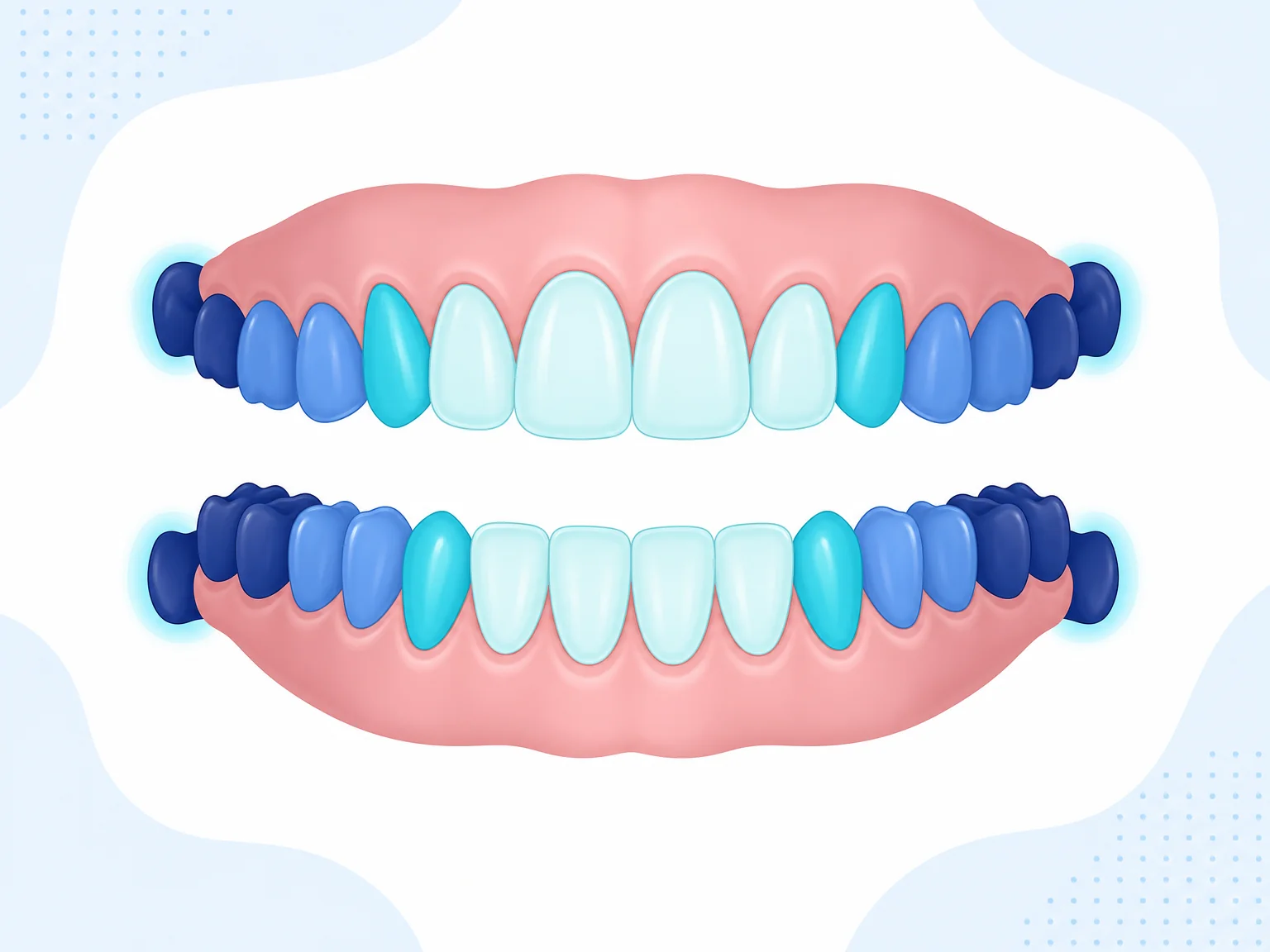 Schéma des dents de l'adulte avec leurs familles