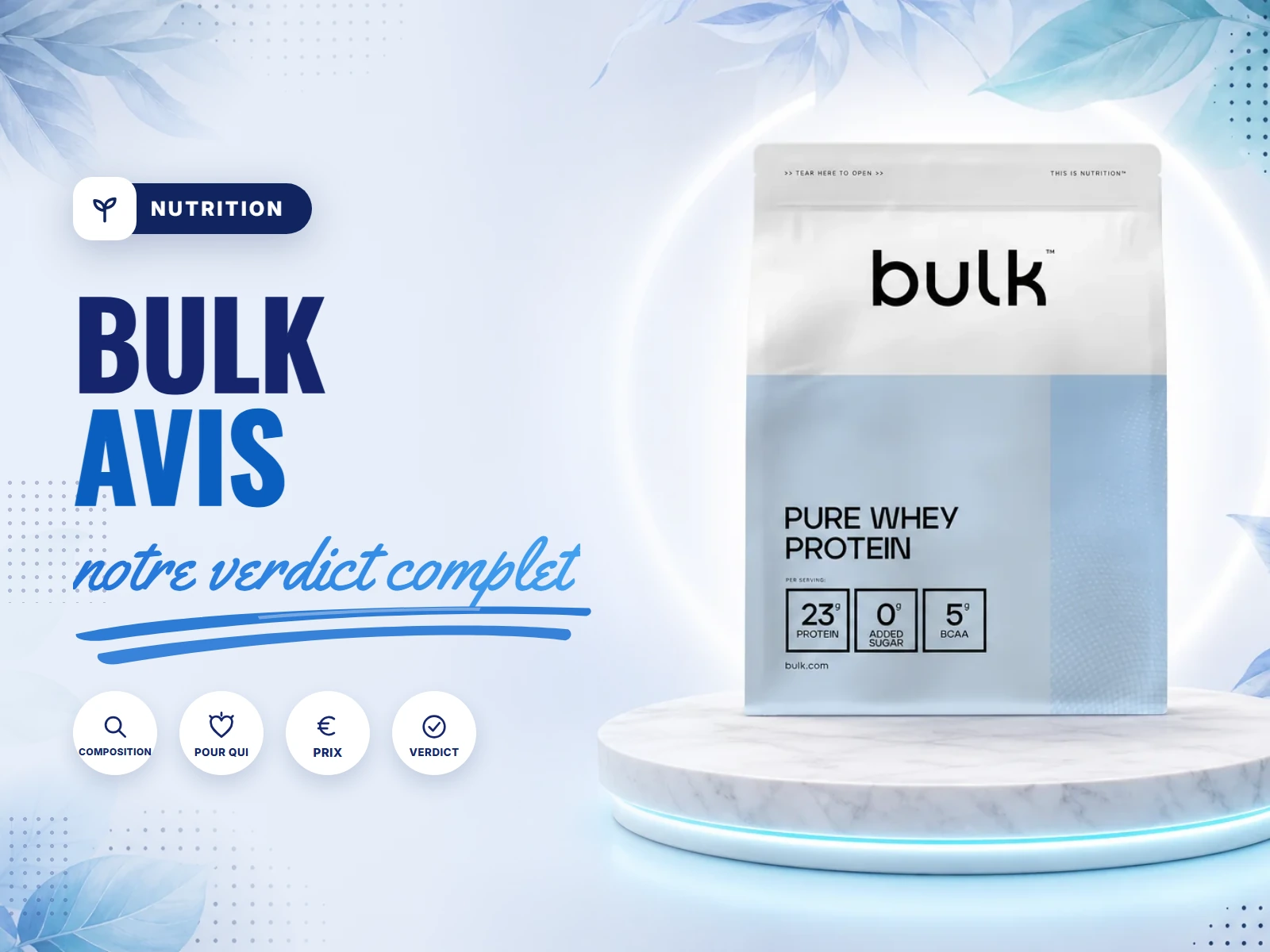 Bulk avis, notre test de la whey et de la marque
