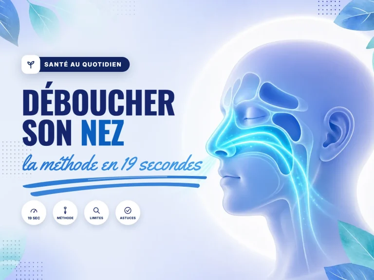 femme qui respire librement après avoir débouché son nez en 19 secondes
