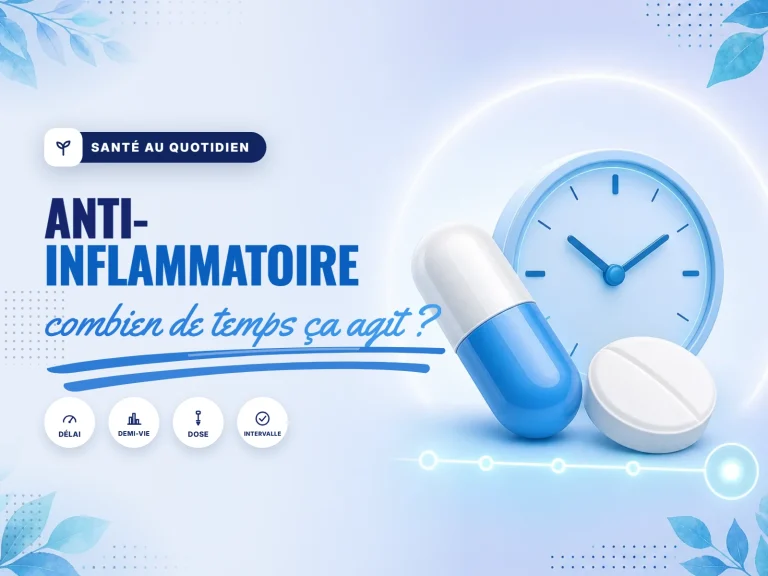 combien de temps un anti-inflammatoire reste dans le sang : repères de durée
