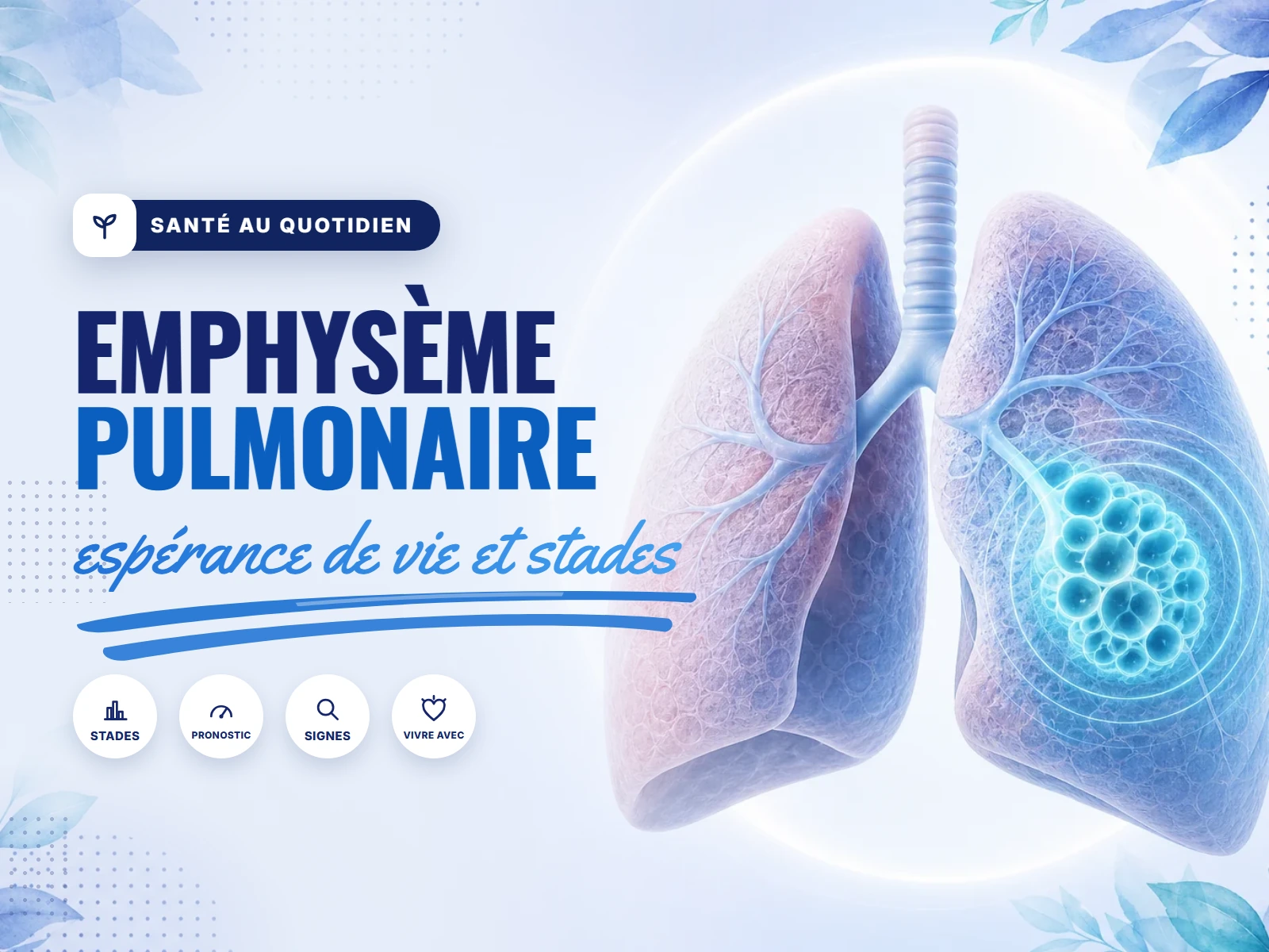 Emphysème pulmonaire et espérance de vie, ce qu'il faut comprendre