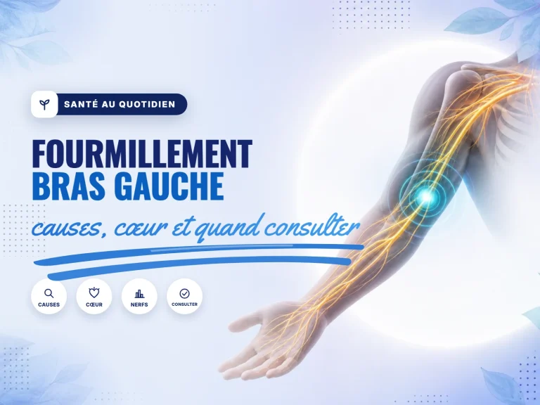 Fourmillement dans le bras gauche : personne qui ressent des picotements au bras