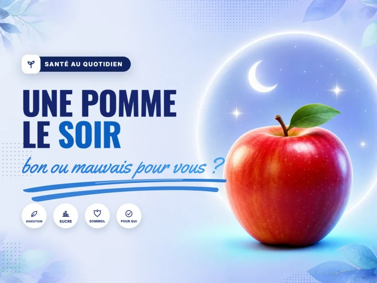 Manger une pomme le soir : bienfaits et risques
