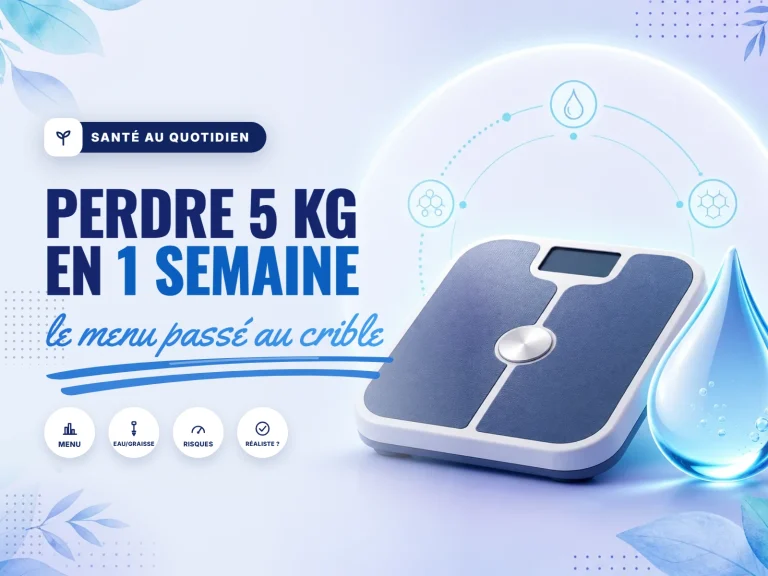 Regime 5 kg en 1 semaine menu : une semaine d'assiettes équilibrées