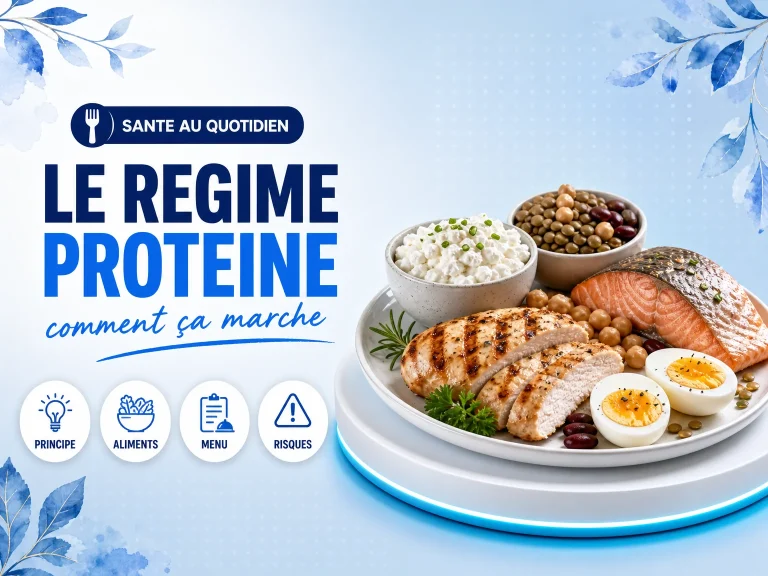 régime protéiné assiette type aliments