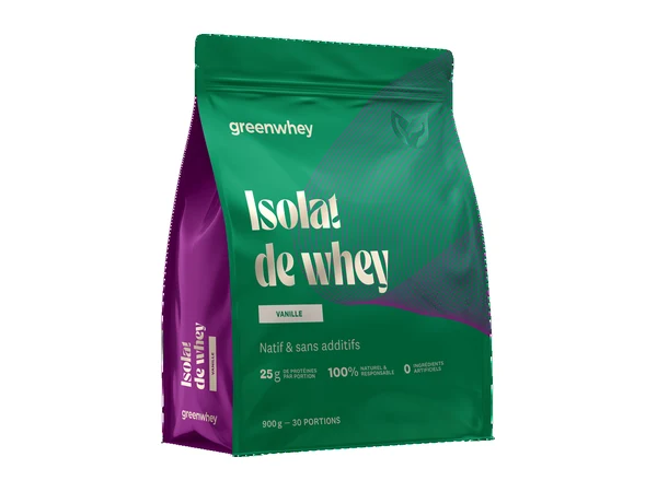 Isolat de Whey Native bio GreenWhey, pot officiel