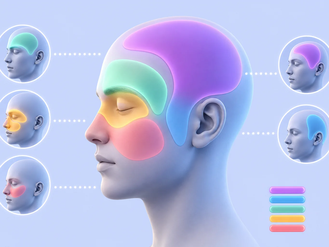 Zones du mal de tête côté gauche et causes associées