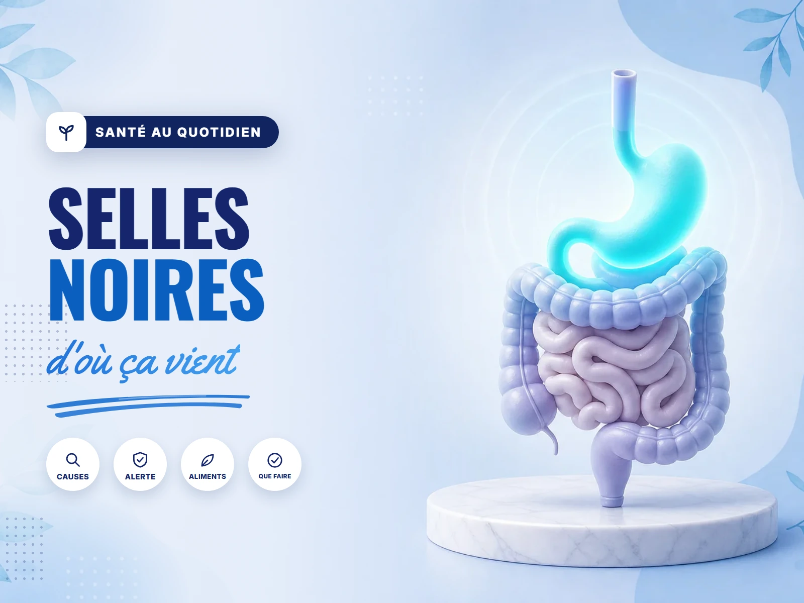 selles noires : causes et quand s'inquiéter