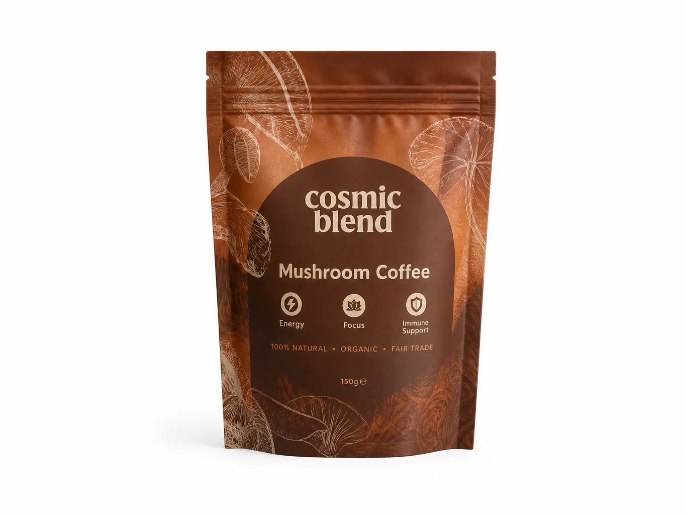 Cosmic Blend Mushroom Coffee aux champignons adaptogènes