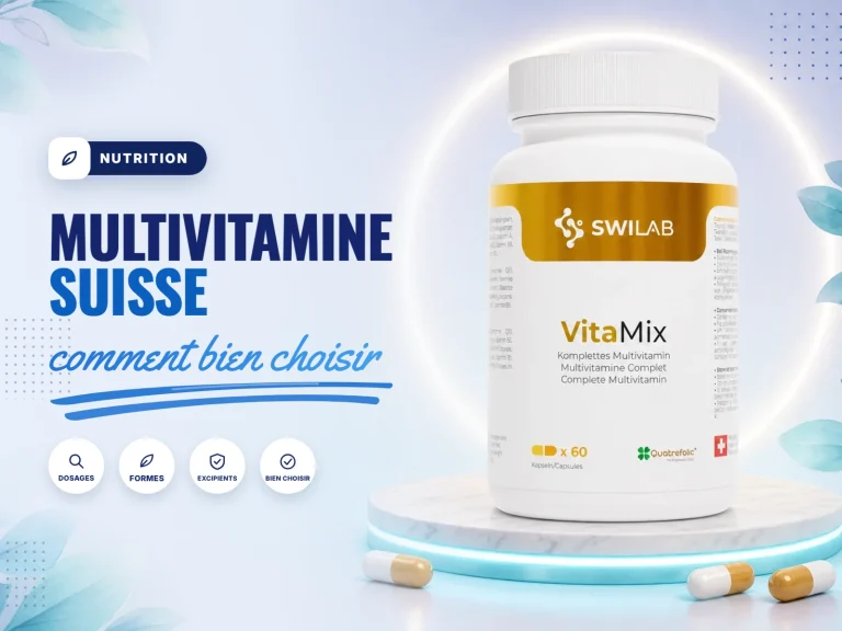 Meilleure multivitamine suisse : le flacon VitaMix de SwiLab, les 7 critères à regarder