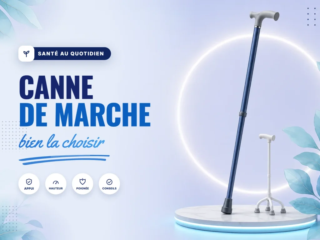 Canne de marche : bien la choisir selon l'appui, la hauteur et la poignée
