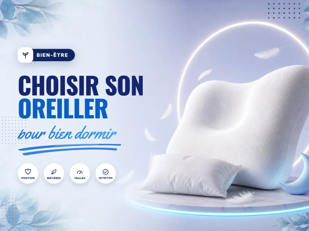 Choisir son oreiller selon sa position, sa matière et sa taille pour bien dormir